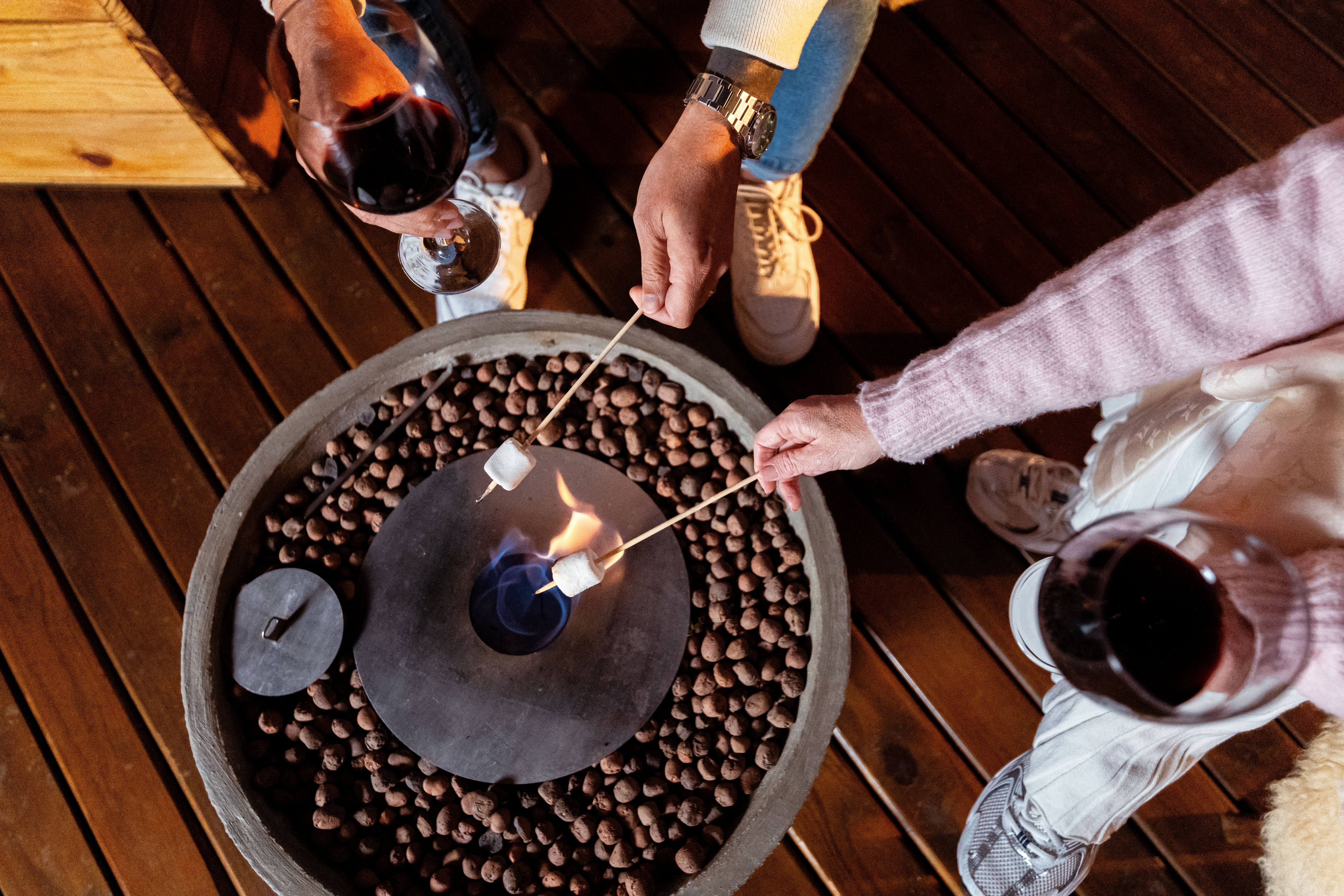 Firepit à noite